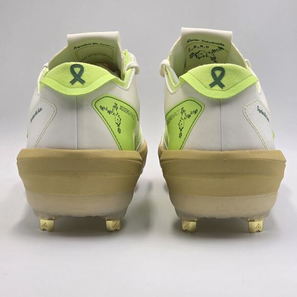 Adidas Adizero Impact MHA Men’s Sz 9 Baseball Cleats JQ8233 White Pulse Lime main image 11
